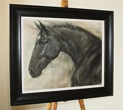 Buy GARY BENFIELD (b.1965 ) Large Original Oil Painting Horse Portrait 'Misty Glow' • 1,950£