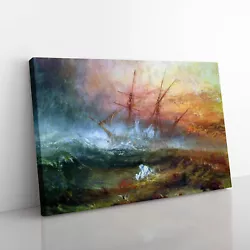 Buy Slave Ship By Joseph Mallord William Turner Canvas Wall Art Print Framed Picture • 24.95£