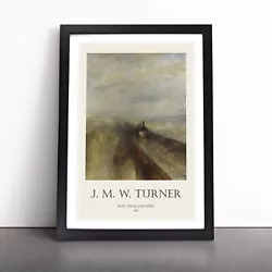 Buy Rain, Steam And Speed By Joseph-Mallord William Turner Wall Art Print Framed • 18.95£