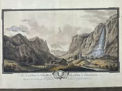 Buy Sprüngli Niklaus, Vuë De La Chûte Du Staubbach, 1786 Switzerland • 8.58£