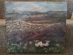 Buy Vintage Oil On Canvas Sheep - Country Scene - Signed • 25.99£
