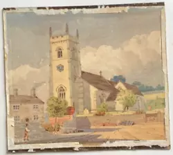 Buy 19th Century Watercolour St Peter’s Church, Thorner Nr Leeds • 12.99£
