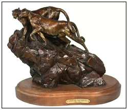 Buy Ken Rowe Love On The Rocks Bronze Sculpture Tiger Signed Full Round Wildlife Art • 4,416.47£