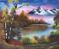 Buy Original Oil Painting 16x20 Canvas “Autumn Glory Art/Landscape (Bob Ross Style) • 37.64£