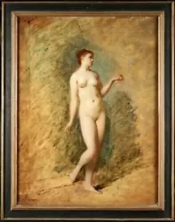 Buy Antique Painting. ANTOINE PLASSAN 1817-1903. LARGE FRENCH OIL PAINTING. • 19,950£