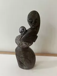 Buy  Mother Carrying Baby  ~SHONA SCULPTURE~COLLECTABLE-Home/Garden-Hand Carved -New • 24£