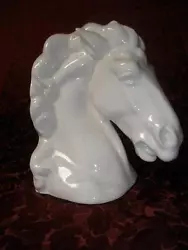 Buy Lovely Porcelain White Horse Head Sculpture • 11.03£