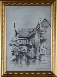 Buy CLAUDE MONET Authentic Pencil Graphite On Paper, Art Painting Signed / Framed. • 3,071.23£