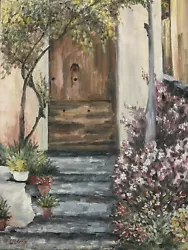 Buy Impressionist Original Oil Painting On Canvas Signed By G Ledoux Garden Scene • 79.99£