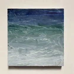 Buy Seascapes1, By Ingrid Solan Original Abstract Oil Painting On Wooden Panel Board • 40£