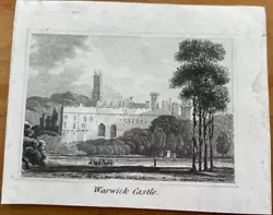 Buy Antique Print Warwick Castle C1820 • 4£