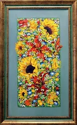 Buy Anastasia Woron  Yellow Sunflowers And Red Lilies  Original Oil 2004 • 1,064.26£