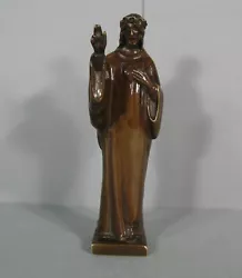 Buy Benediction Christ Sacred Heart Bronze Sculpture Ancient Signed Real Del Sarte • 528.86£