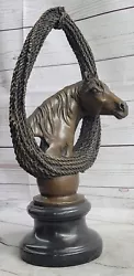Buy Original Milo Gorgeous Bust Horse Head Bronze Sculpture Art Dacor Figurine • 236.27£
