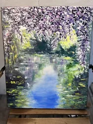 Buy Impressionist Oil Painting - Monet's Garden Waterlilies - Unique Masterpiece • 1,778.91£
