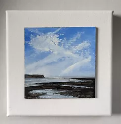 Buy Original Oil Painting Contemporary Orkney Seascape 6x6 By Dawn Mayes • 28£
