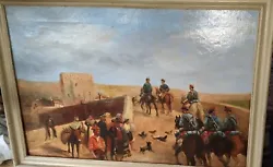 Buy Late 19th Century's Antique Oil Painting Historic Spanish Scene. • 125£