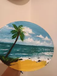 Buy Original Handpainted Tropical Ocean Waves Painting, Seascape , 20.3 X 30.5 Cm • 17.77£
