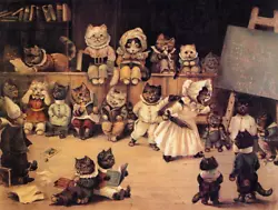 Buy Academy Of Cats : Louis Wain : 1895 : Archival Quality Art Print 13 X19  • 83.11£