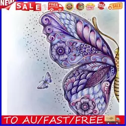 Buy Oil Paint By Numbers Butterfly Canvas Artwork Living Room Picture Decoration Kit • 5.14£