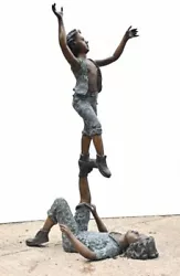 Buy Children Acrobat Bronze Statue Garden Sculpture 6 Feet 170 CM • 2,350£