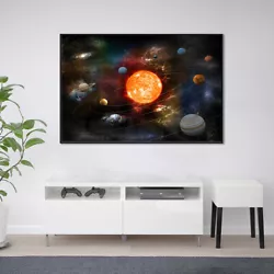 Buy Universe Space Star Planet Canvas Poster Photo Printed Home Art Decor Paintings • 6.19£