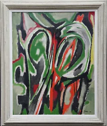 Buy William Gear Scottish Abstract Expressionist 1950 Art Oil Painting Cobra Paris • 28,000£