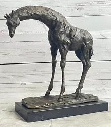 Buy Milo African Giraffe Bronze Sculpture Signed Classic Wildlife Figurine Art • 197.50£