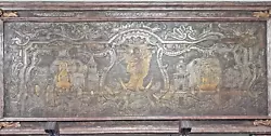 Buy Baroque Altar Frontal Or Altarpiece. Silvered Wood Low Relief. Spain. 18th • 5,512.46£
