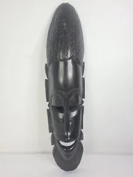 Buy Vintage African Hand Carved Wall Decor EBONY Wood Mask Tribal Mask  • 27.98£