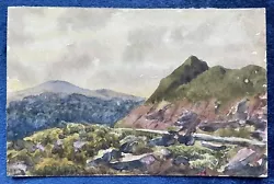 Buy Antique Miniature Landscape Painting - Mountain Scene, George Chance C.1880 • 7£