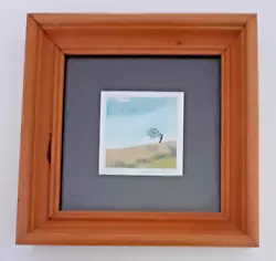Buy Kathleen Freeth  'Derbyshire' Small Original Watercolour In Wooden Frame • 10£