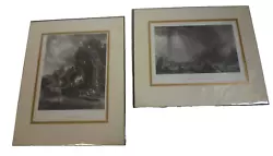 Buy Prints Constable & J.M.W Turner Pair Lithograph Prints & Mount 15 X12.5  38x31cm • 18.99£
