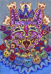 Buy Louis Wain : Cat With Cat Necklace : Archival Quality Art Print • 54.76£