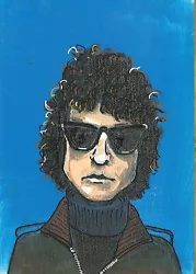 Buy Bob Dylan, Cartoon, Caricature, Tribute Art, Original Painting • 18£