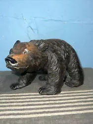Buy Hand  Carved Wooden Bear Signed Vintage • 215.10£