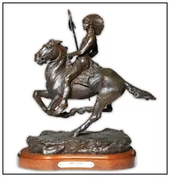 Buy Peter Fillerup Original War Chief Bronze Signed Sculpture Native American Art • 4,653.27£