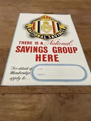 Buy Vintage National Saving Posters Original • 12£