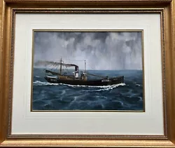 Buy Jim STORMONTH,  DA,  'Last Steam Trawler From Kirkcaldy' Original Painting, Sgd. • 70£