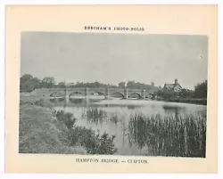 Buy Clifton Hampden Bridge River Thames Hampton Antique Print Picture 1900 BPF#1702 • 2.99£