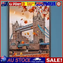 Buy Paint By Numbers Kit DIY Oil Art London Tower Bridge Picture Home Decor 30x40cm • 7.19£