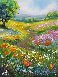Buy Soft Summer Day, Original Oil Painting Signed Ukraine Artist Landscape • 25.10£