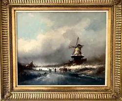 Buy Antique Painting. Large Dutch. Oil On Board. Circa 1920 • 999.99£