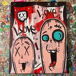 Buy Jencalle Graffiti Art ORIGINAL Street Modern Outsider Pop 10x8 PAINTING USA 👻 • 64.29£