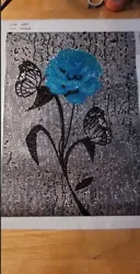 Buy Single Blue Rose Diamond Painting Unique Art Picture Sparkly Diamonds Handmade • 4.99£