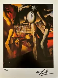 Buy Dalí Hand Signed Original Lithograph Print Certificate And $3,500 Appraisal/ • 157.08£