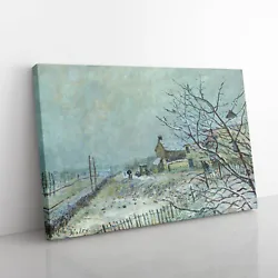 Buy First Snow At Veneux-Nadon By Alfred Sisley Canvas Wall Art Print Framed Picture • 24.95£