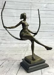 Buy 16`` Classical Bronze Modern Artistic Artwork Sculpture A Women Girl Lady Figure • 143.31£