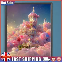 Buy Paint By Numbers Kit On Canvas DIY Oil Art Castle In The Clouds Decor 40x50cm • 8.69£