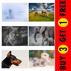 Buy Cats Dogs Zoo Animals Birds Pets Picture Photo Poster Print Wall Art Home Decor! • 2.48£